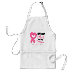 I Wear Pink Ribbon For My Mom Standard Apron