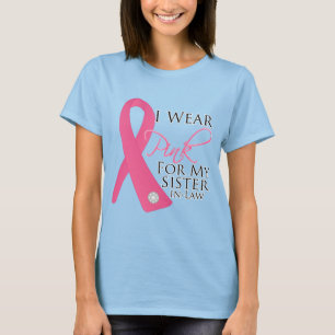 I Wear Pink Sister-in-Law Breast Cancer T-Shirt