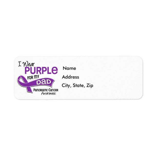 I Wear Purple 42 Dad Pancreatic Cancer (Front)