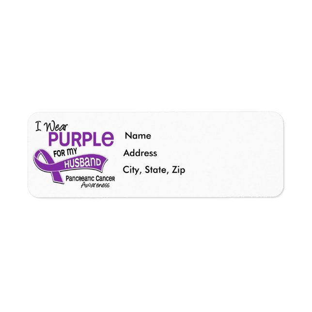 I Wear Purple 42 Husband Pancreatic Cancer (Front)