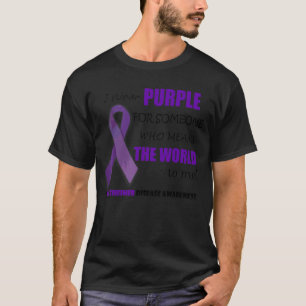 I Wear Purple Alzheimer Dementia Awareness Purple T-Shirt