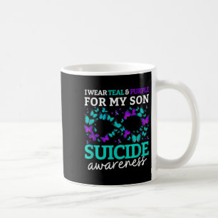 I Wear Purple And Teal For My Son Suicide Preventi Coffee Mug