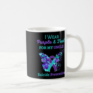 I Wear Purple And Teal For My Uncle Suicide Preven Coffee Mug