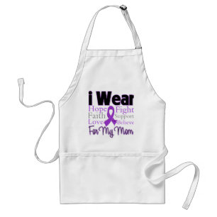 I Wear Purple Collage Mum - Pancreatic Cancer Standard Apron