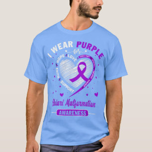 I Wear Purple For Chiari Malformation Awareness Ri T-Shirt