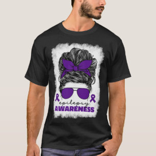 I Wear Purple For Epilepsy Awareness Month Day For T-Shirt