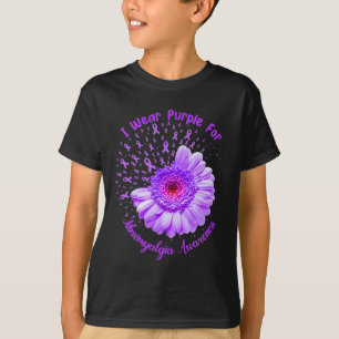 I Wear Purple For Fibromyalgia Awareness Survivor  T-Shirt
