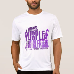 I Wear Purple For Girlfriend 6.4 Cystic Fibrosis T-Shirt