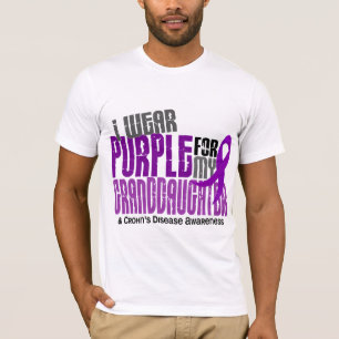 I Wear Purple For Granddaughter 6 Crohn’s Diseas T-Shirt
