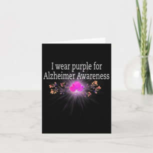 I Wear Purple For Heimerheimer Awareness Card