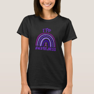 I Wear Purple For ITP Awareness Immune Thrombocyto T-Shirt