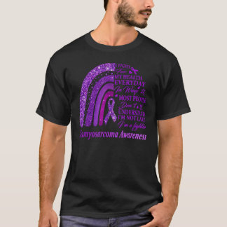 I Wear Purple For Leiomyosarcoma Awareness Warrior T-Shirt