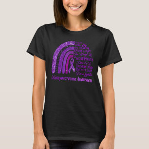 I Wear Purple For Leiomyosarcoma Awareness Warrior T-Shirt