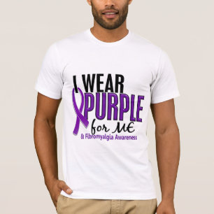 I Wear Purple For ME 10 Fibromyalgia T-Shirt