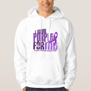 I Wear Purple For Me 6.4 Cystic Fibrosis Hoodie