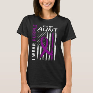 I Wear Purple For My Aunt Epilepsy Awareness Ameri T-Shirt