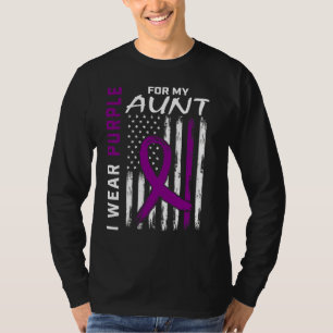 I Wear Purple For My Aunt Lupus Awareness American T-Shirt