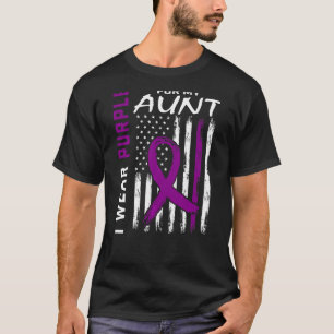 I Wear Purple For My Aunt Lupus Awareness American T-Shirt