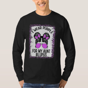 I Wear Purple For My Aunt Lupus Awareness Survivor T-Shirt