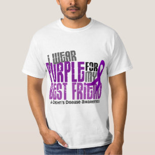 I Wear Purple For My Best Friend 6 Crohn’s Disea T-Shirt