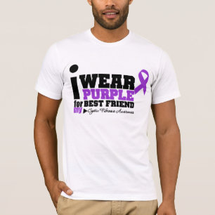 I Wear Purple For My Best Friend Cystic Fibrosis T-Shirt