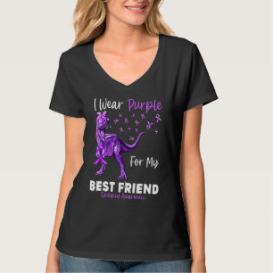 I Wear Purple For My Best Friend Epilepsy Awarenes T-Shirt