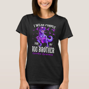 I Wear Purple For My Big Brother Overdose Awarenes T-Shirt