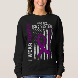 I Wear Purple For My Big Sister Epilepsy Awareness Sweatshirt
