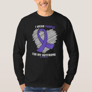 I Wear Purple For My Boyfriend Lupus Awareness T-Shirt