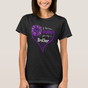 I Wear Purple For My Brother Alzheimers Awareness T-Shirt