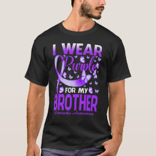 I Wear Purple For My Brother Dementia Awareness Bu T-Shirt