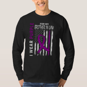 I Wear Purple For My Brother In Law Epilepsy Aware T-Shirt