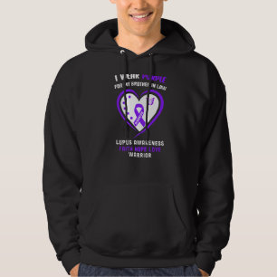 I Wear Purple For My Brother In Law Lupus Awarene Hoodie