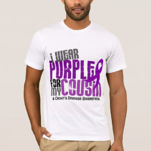 I Wear Purple For My Cousin 6 Crohn’s Disease T-Shirt