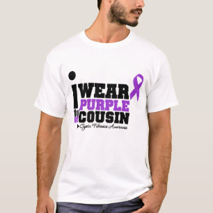 I Wear Purple For My Cousin Cystic Fibrosis T-Shirt
