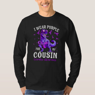 I Wear Purple For My Cousin Overdose Awareness Din T-Shirt