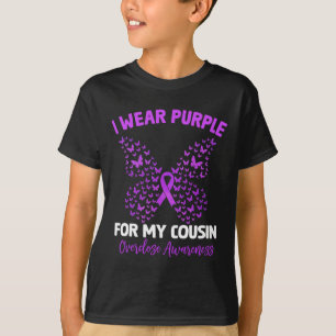 I Wear Purple For My Cousin Overdose Awareness Rai T-Shirt
