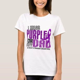 I Wear Purple For My Dad 6 Crohn’s Disease T-Shirt