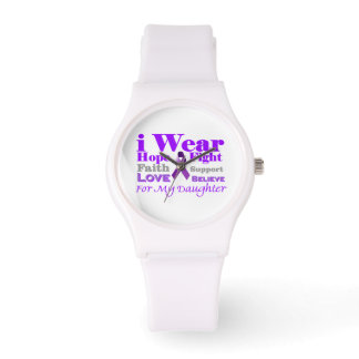 I Wear Purple for my Daughter Watch