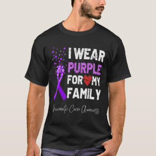 I Wear Purple For My Family Pancreatic Cancer Awar T-Shirt