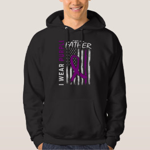 I Wear Purple For My Father Dad Lupus Awareness Us Hoodie