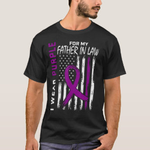 I Wear Purple For My Father In Law Epilepsy Awaren T-Shirt