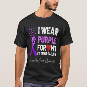 I Wear Purple For My Father-In-Law Pancreatic Canc T-Shirt