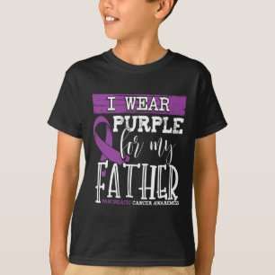 I Wear Purple for my Father Pancreatic Cancer Awar T-Shirt