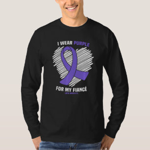 I Wear Purple For My Fiance Lupus Awareness T-Shirt