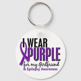 I Wear Purple For My Girlfriend 10 Epilepsy Key Ring