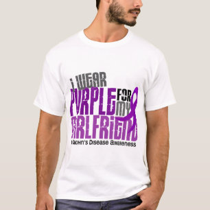 I Wear Purple For My Girlfriend 6 Crohn’s Diseas T-Shirt