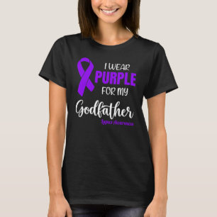 I Wear Purple For My Godfather for Lupus Awareness T-Shirt