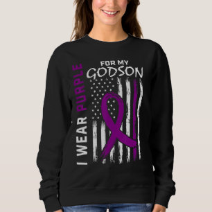 I Wear Purple For My Godson Epilepsy Awareness Ame Sweatshirt