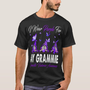 I Wear Purple For MY GRAMMIE Domestic Violence Awa T-Shirt